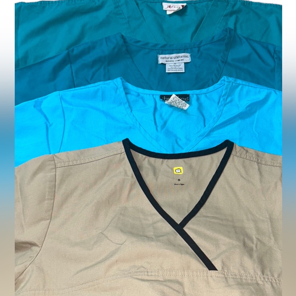 Bundle of Scrubs Earth & Water Shades, Size Small
